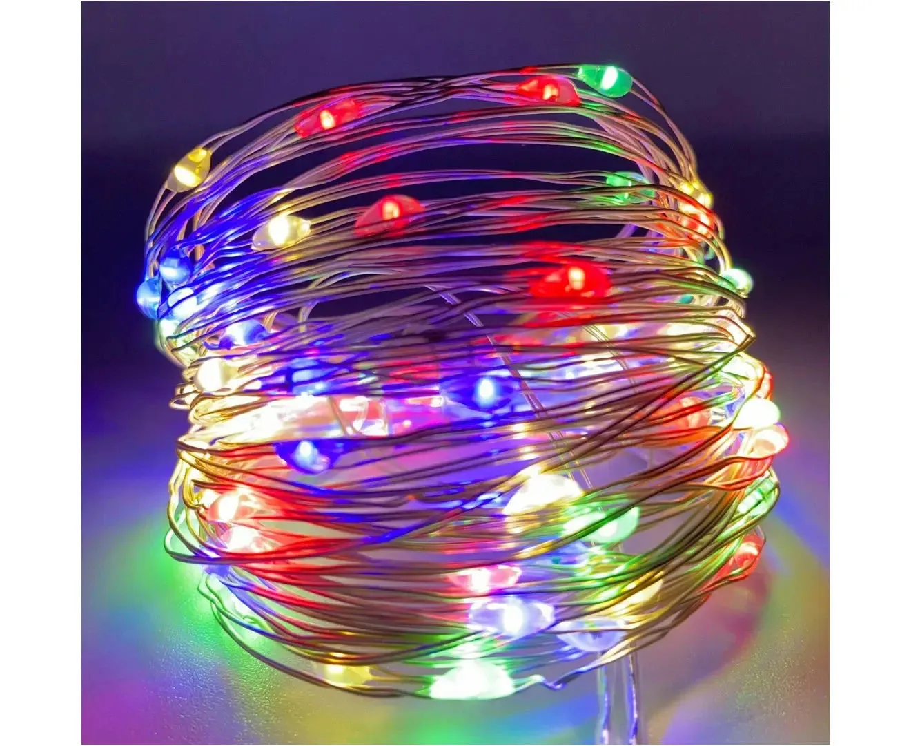 New Year Christmas Decoration 2m Led Ribbon Garland Christmas Xmas Tree Ornaments Fairy Lace Bows Light String Led multi coloured string