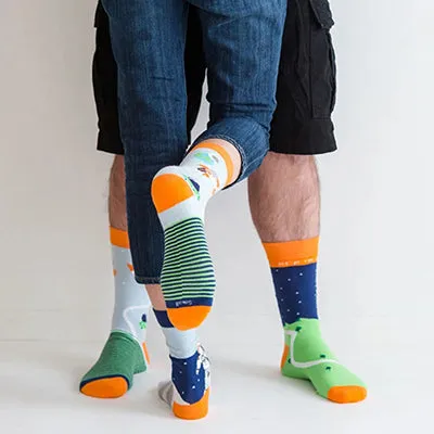 Organic Adult Socks - Out of This World - 3 pairs