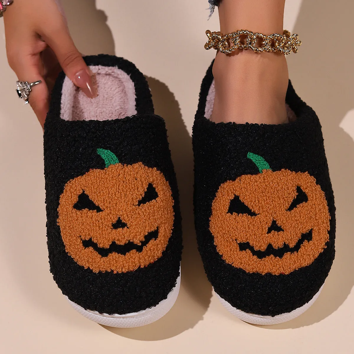 Owlkay Plush Warm  Soft Slippers