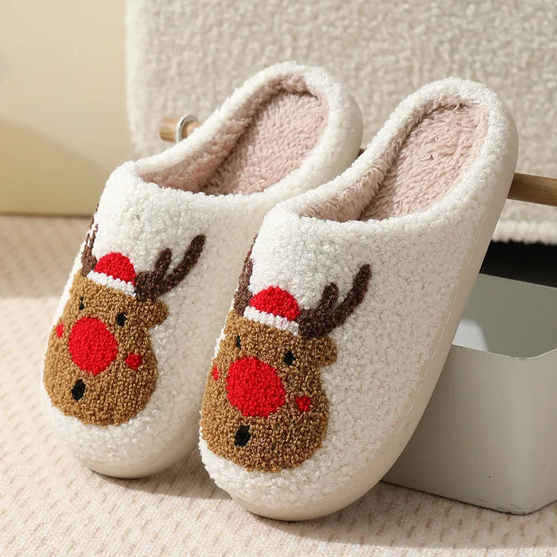 Owlkay Plush Warm  Soft Slippers