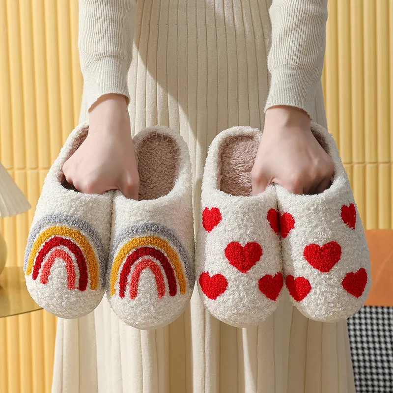 Owlkay Plush Warm  Soft Slippers