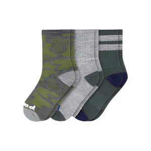 Pacas Kids' Crew Socks 3 Pack Camo