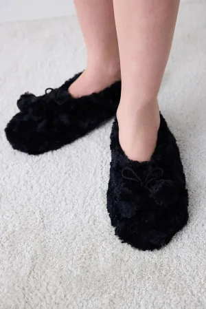 Penti Pompom Black Home Socks