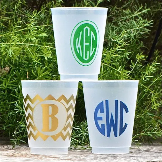 Personalized Clear Frost Flex Cups