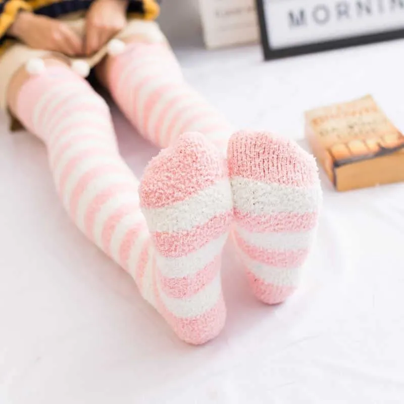 Pink Monkey Thigh Highs