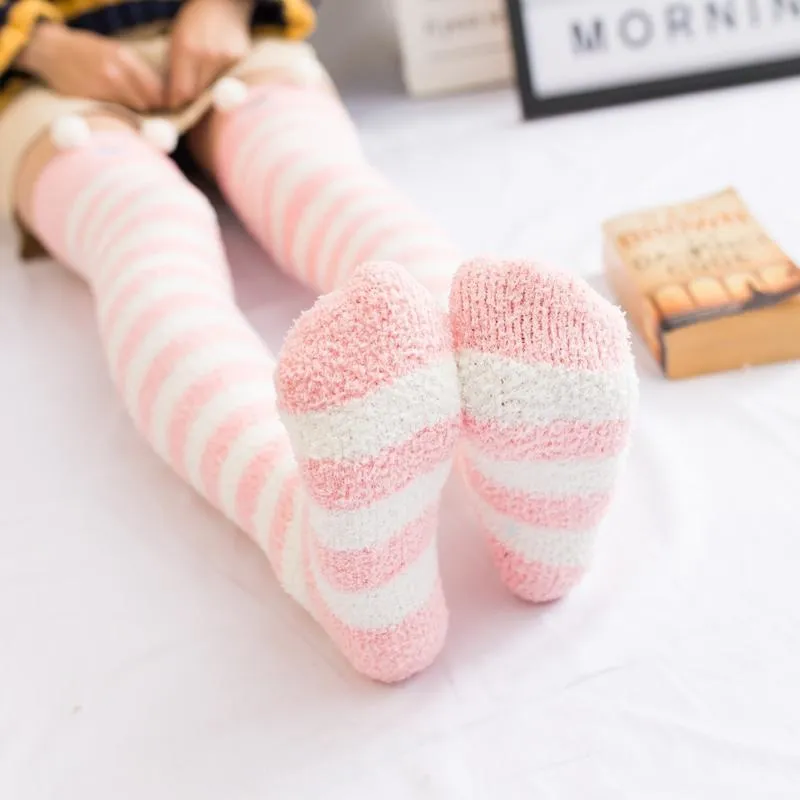 Pink Monkey Thigh Highs