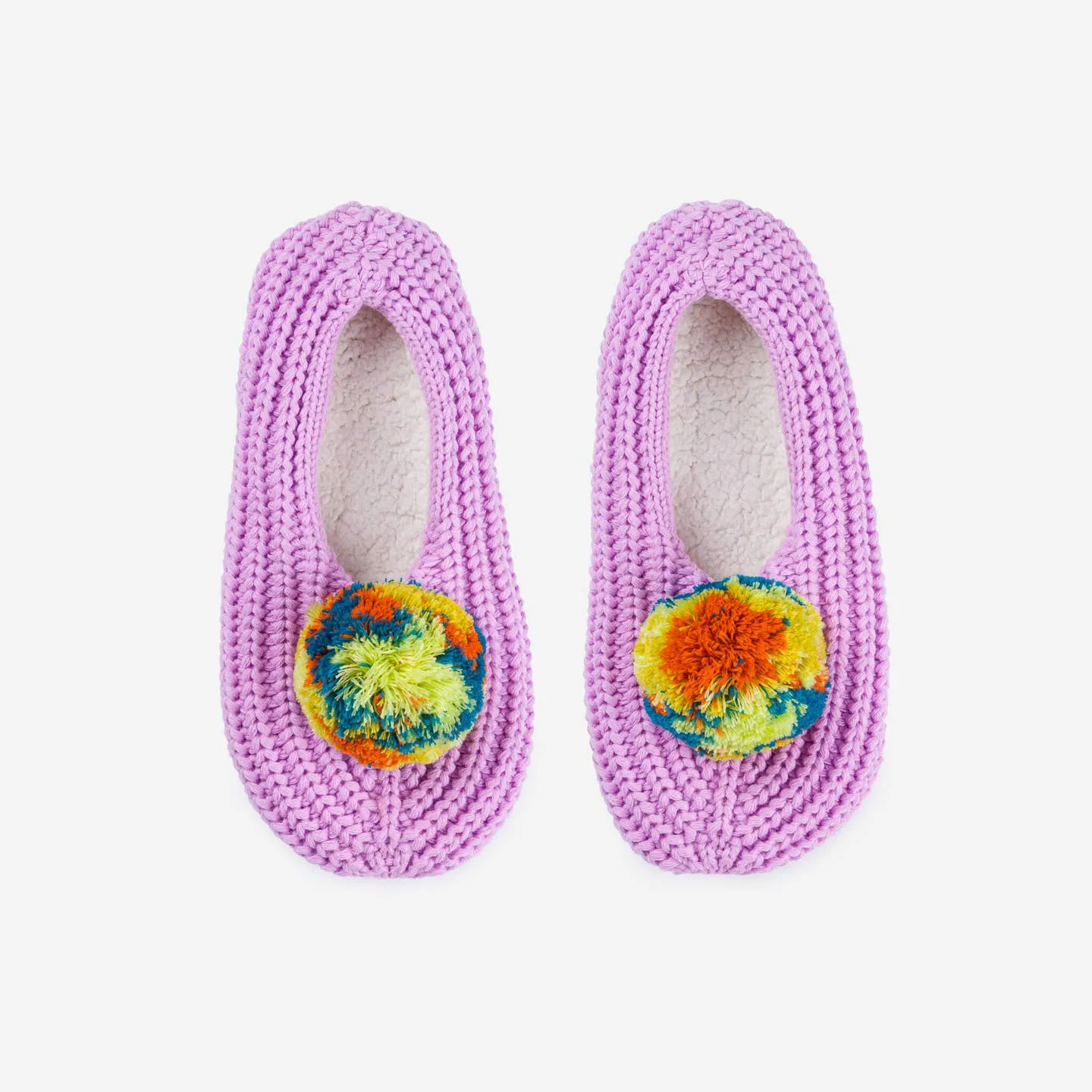 Pom Knit Slippers