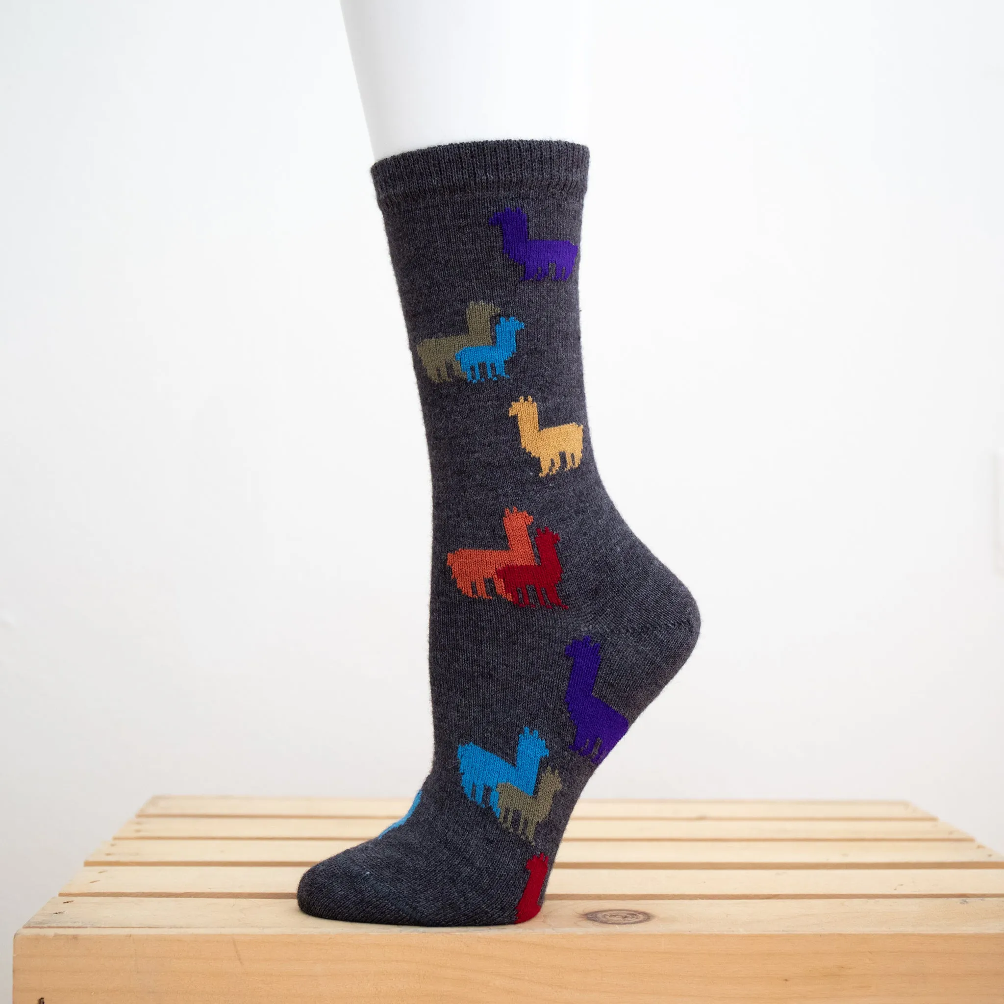 Red Maple Children's Rainbow Herd Alpaca Socks