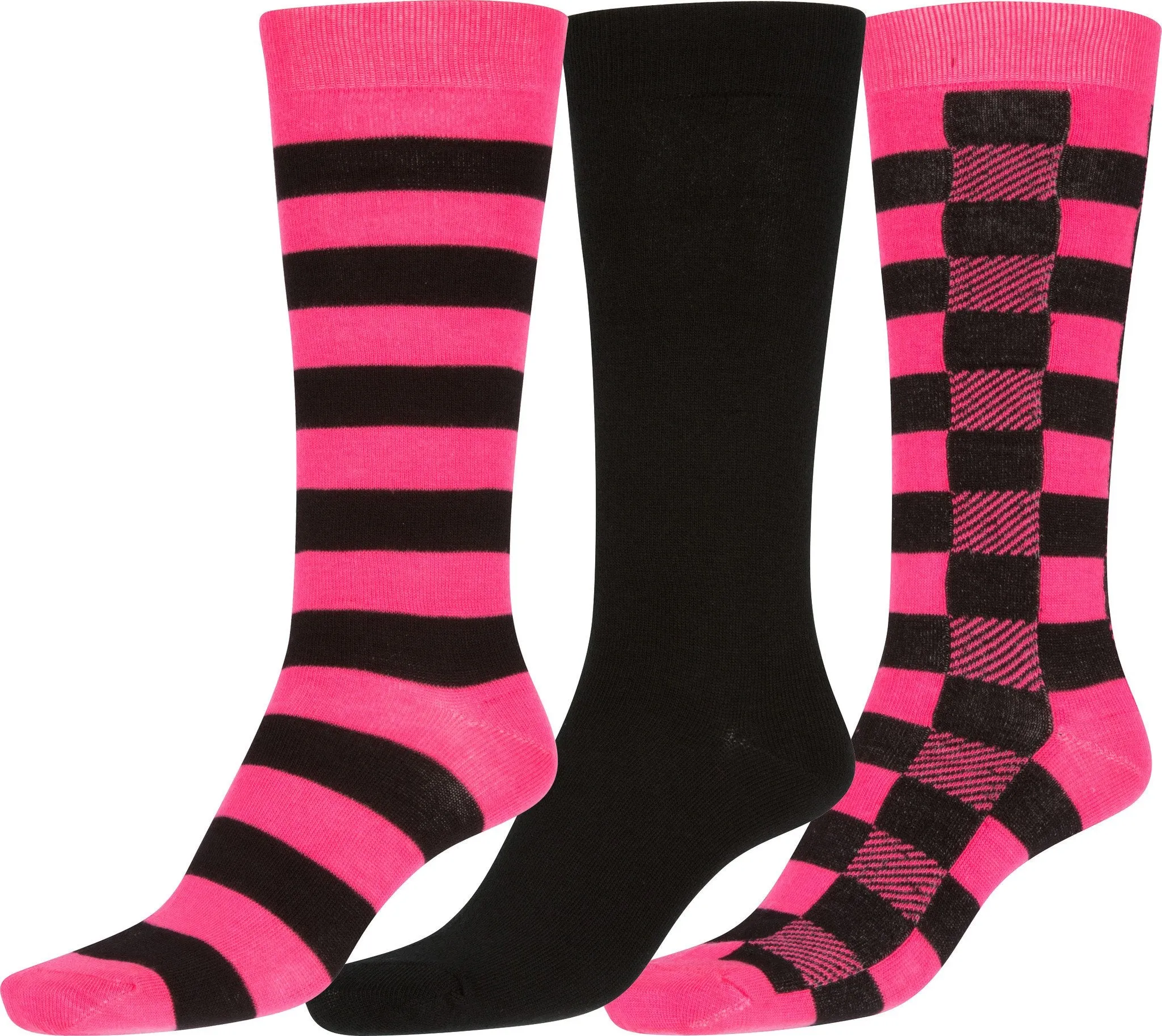 Sakkas Bina Womens Cute Colorful Design Knee High Socks Assorted 3-packs