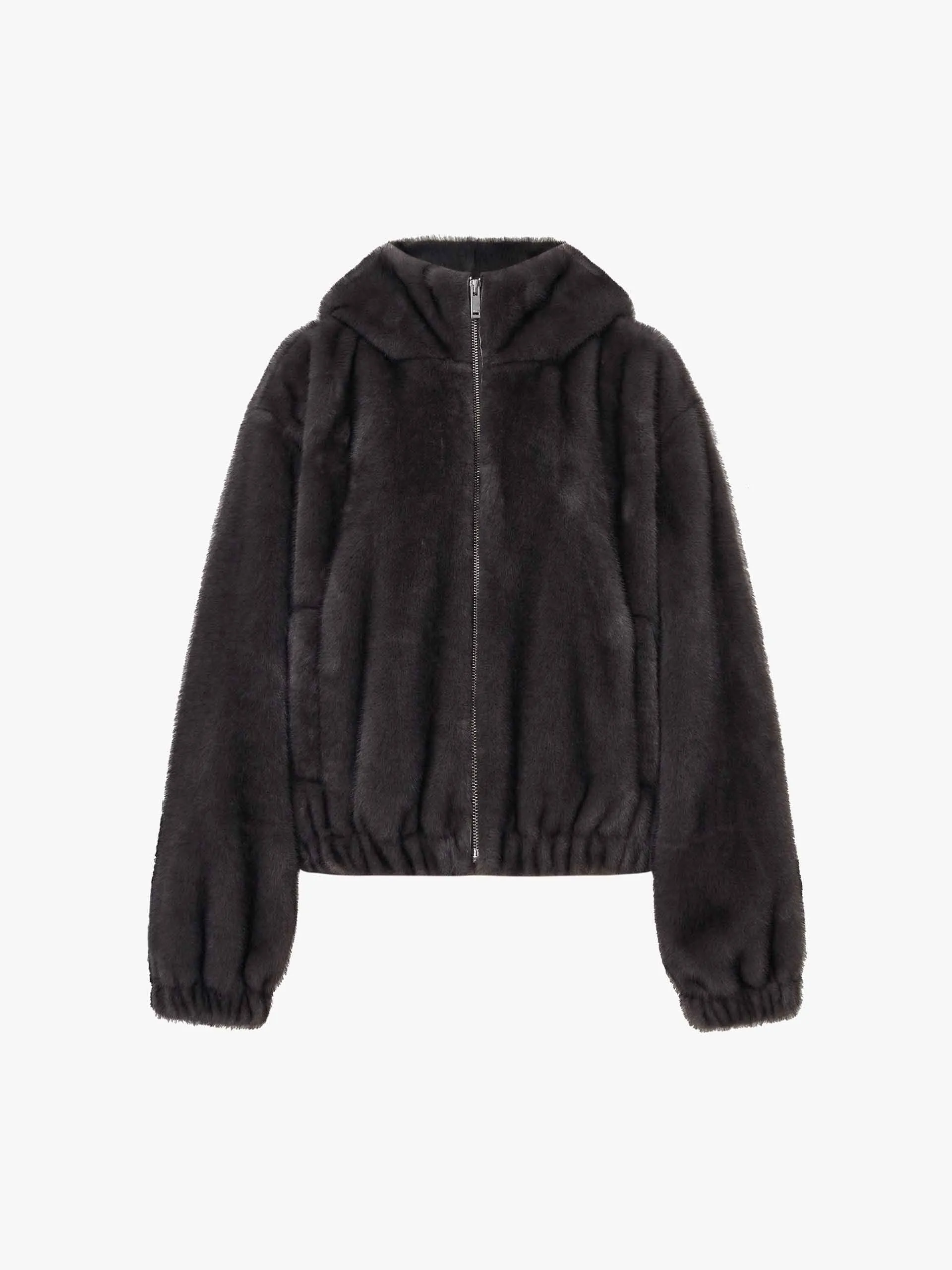 Soft Hood Fuzzy Coat