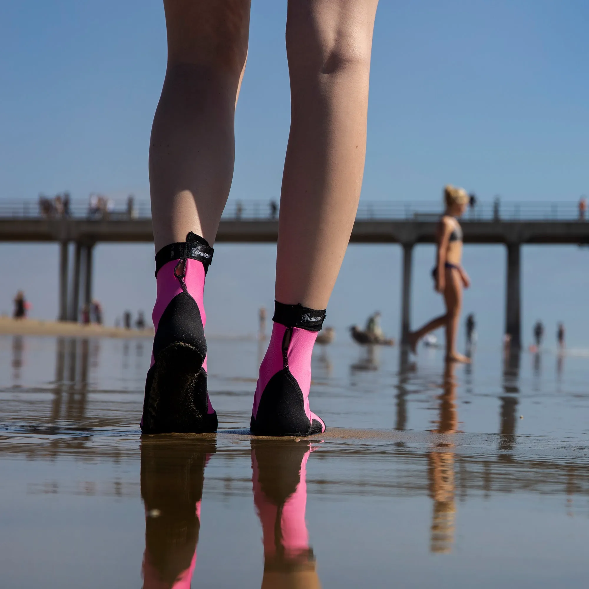 Tall SeaSnug Beach Socks - Pink