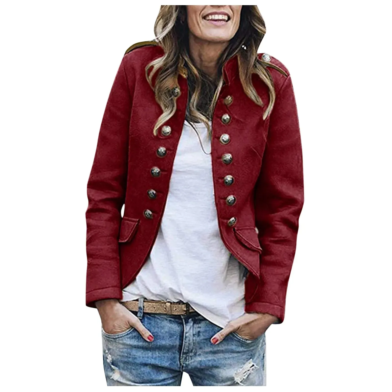 Toleet-Winter and Autumn Outfits Christmas/Thanksgiving_2024 Winter Button Long Sleeve Stylish Elegant Fashionable Versatile Korean Woman Clothing Veste Femme Jacket