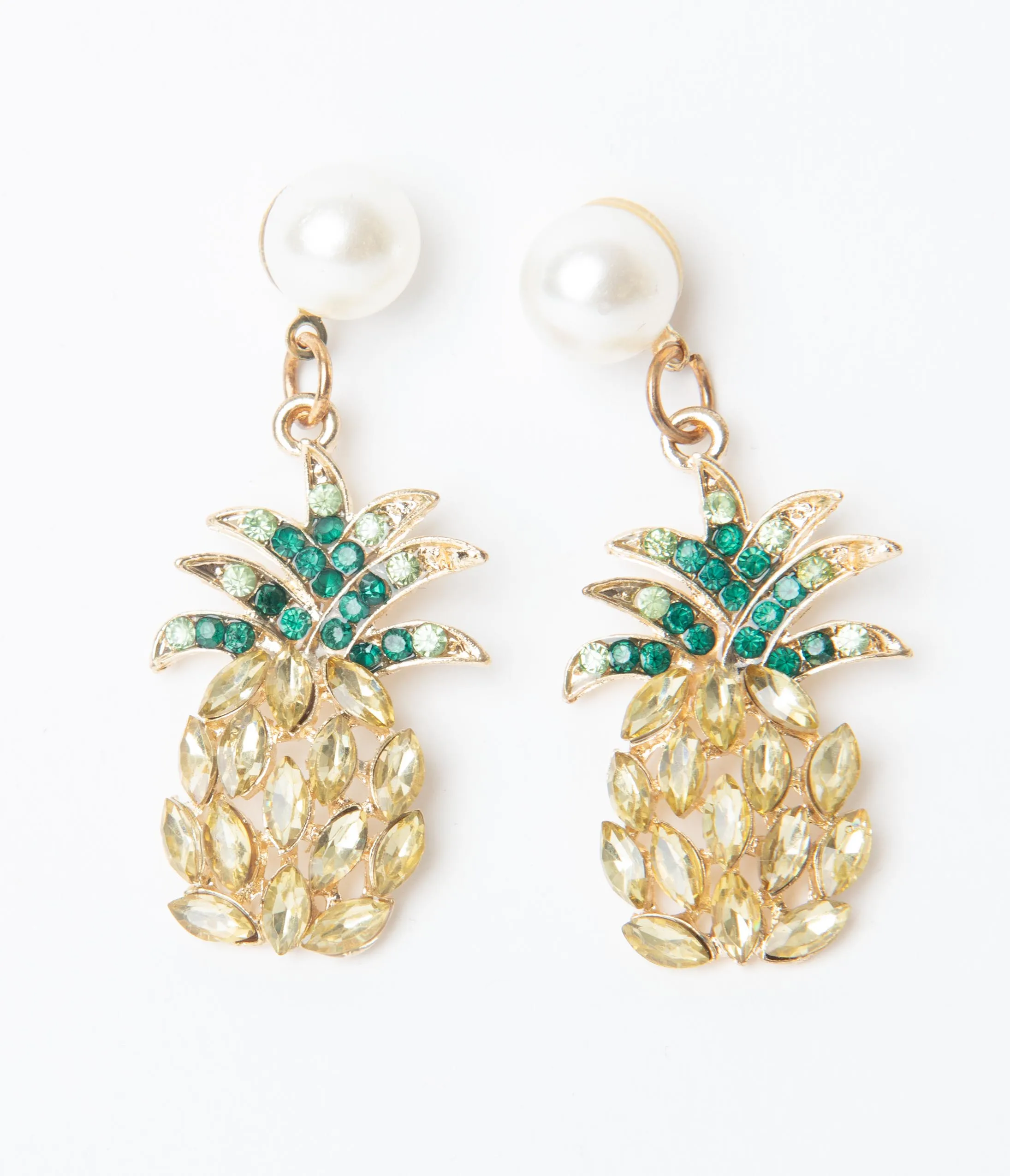 Unique Vintage Pineapple Drop Earrings