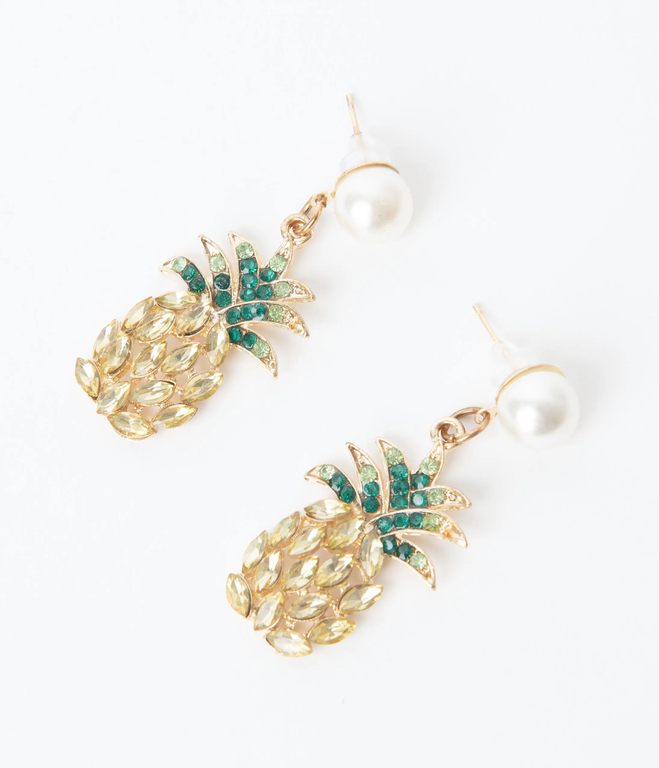 Unique Vintage Pineapple Drop Earrings