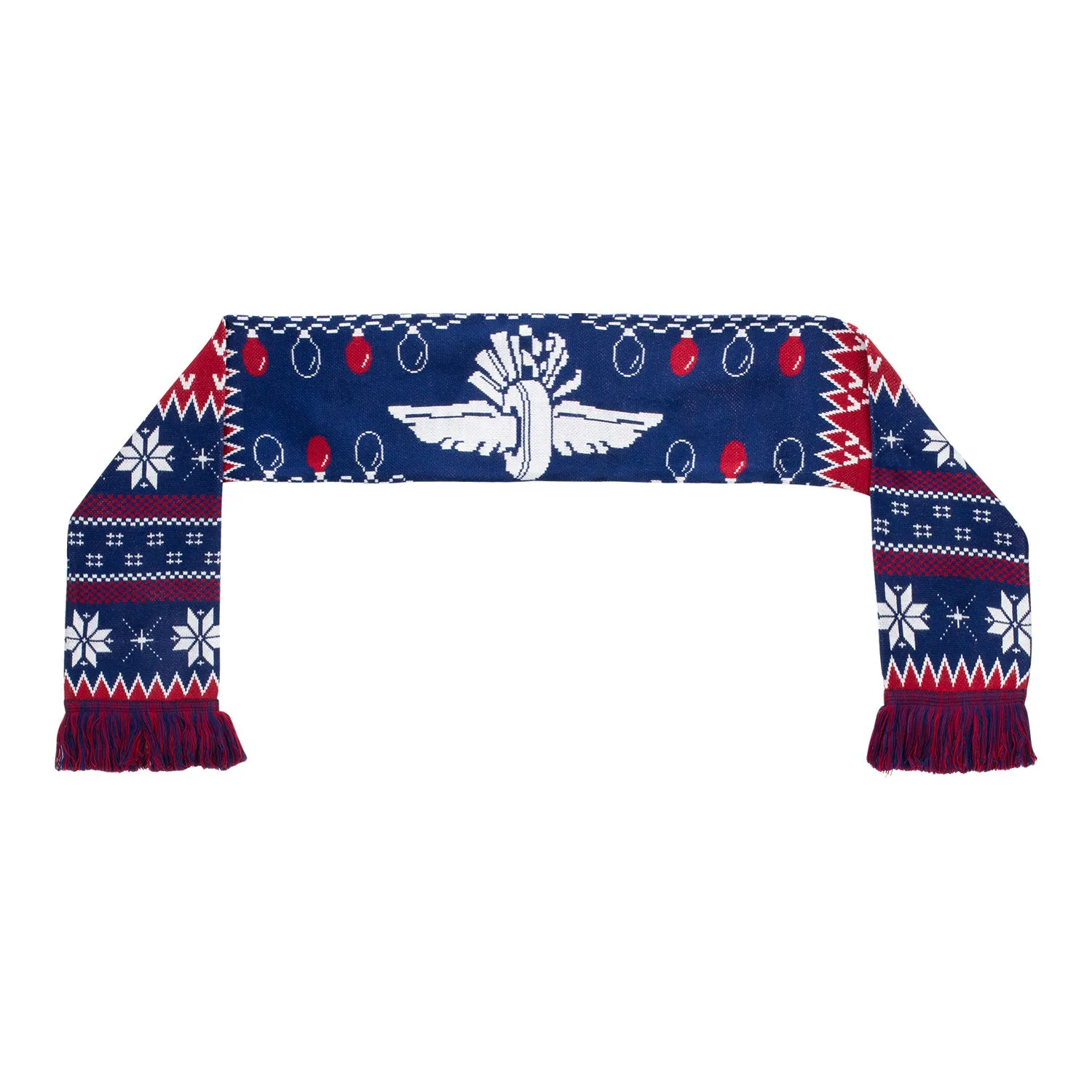 Wing Wheel Flag Ugly Holiday Scarf