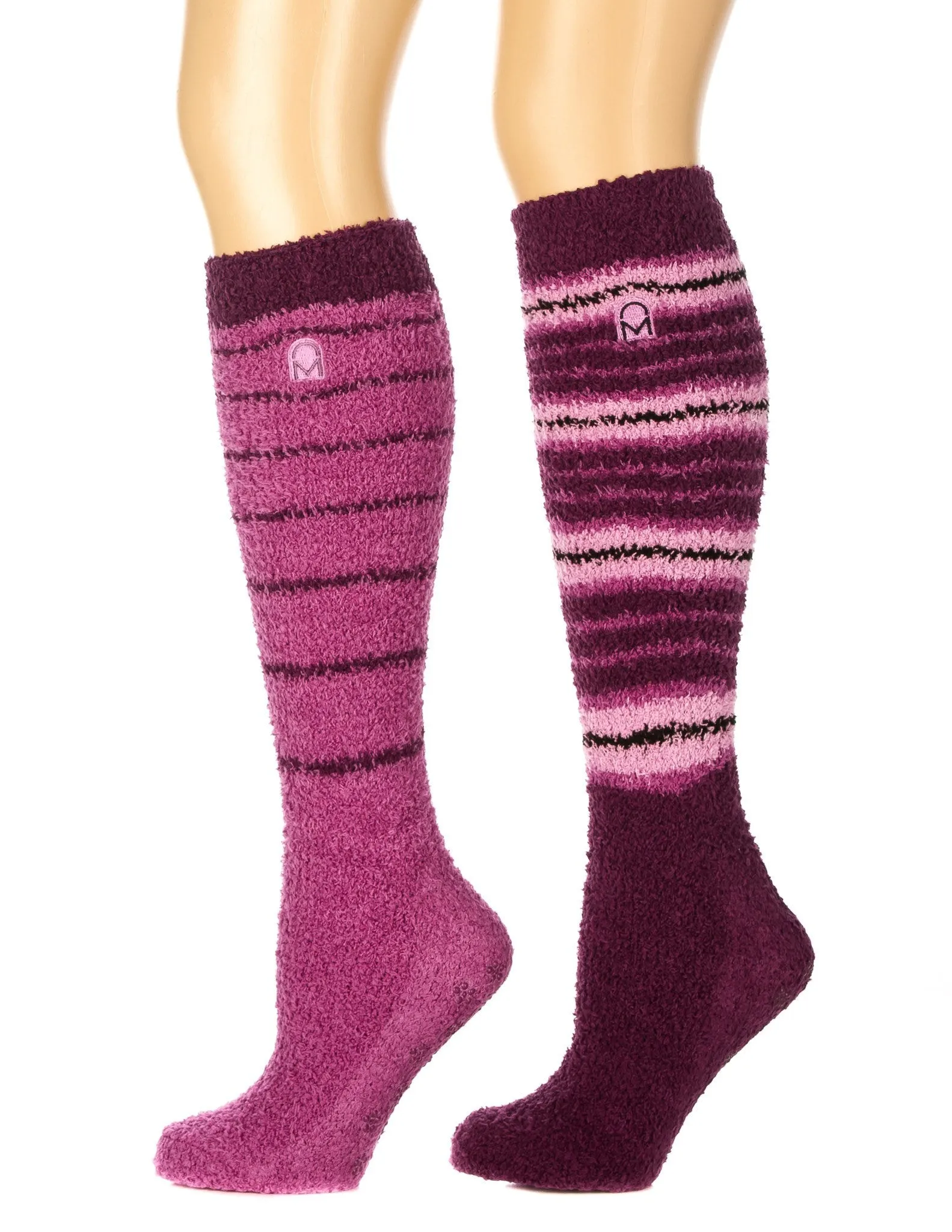 Women's (2 Pairs) Soft Anti-Skid Fuzzy Winter Knee High Socks