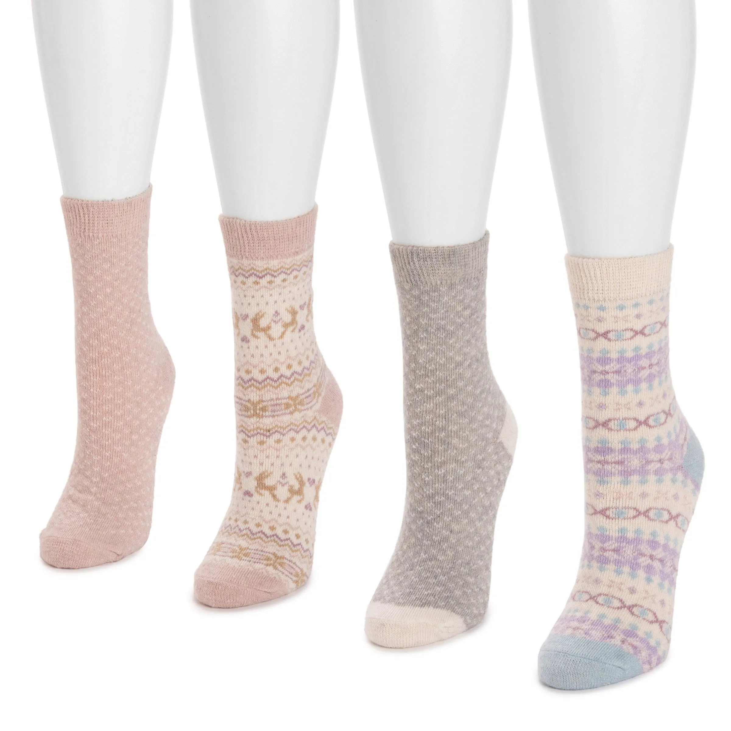 Women's 4 Pair Pack Holiday Boot Socks