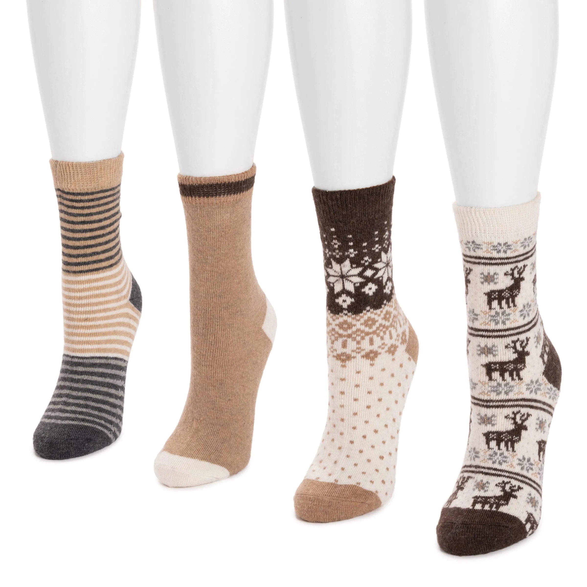 Women's 4 Pair Pack Holiday Boot Socks