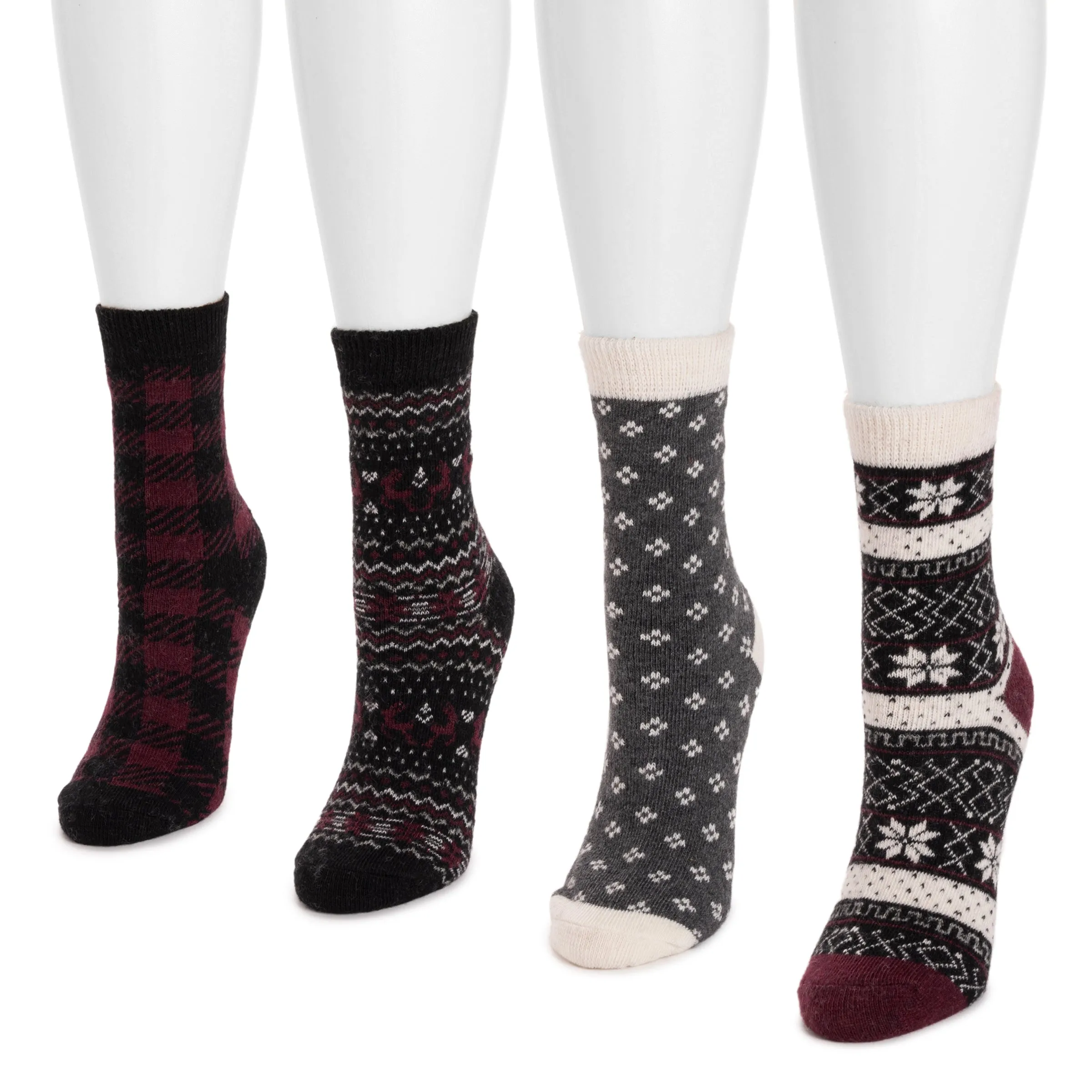 Women's 4 Pair Pack Holiday Boot Socks