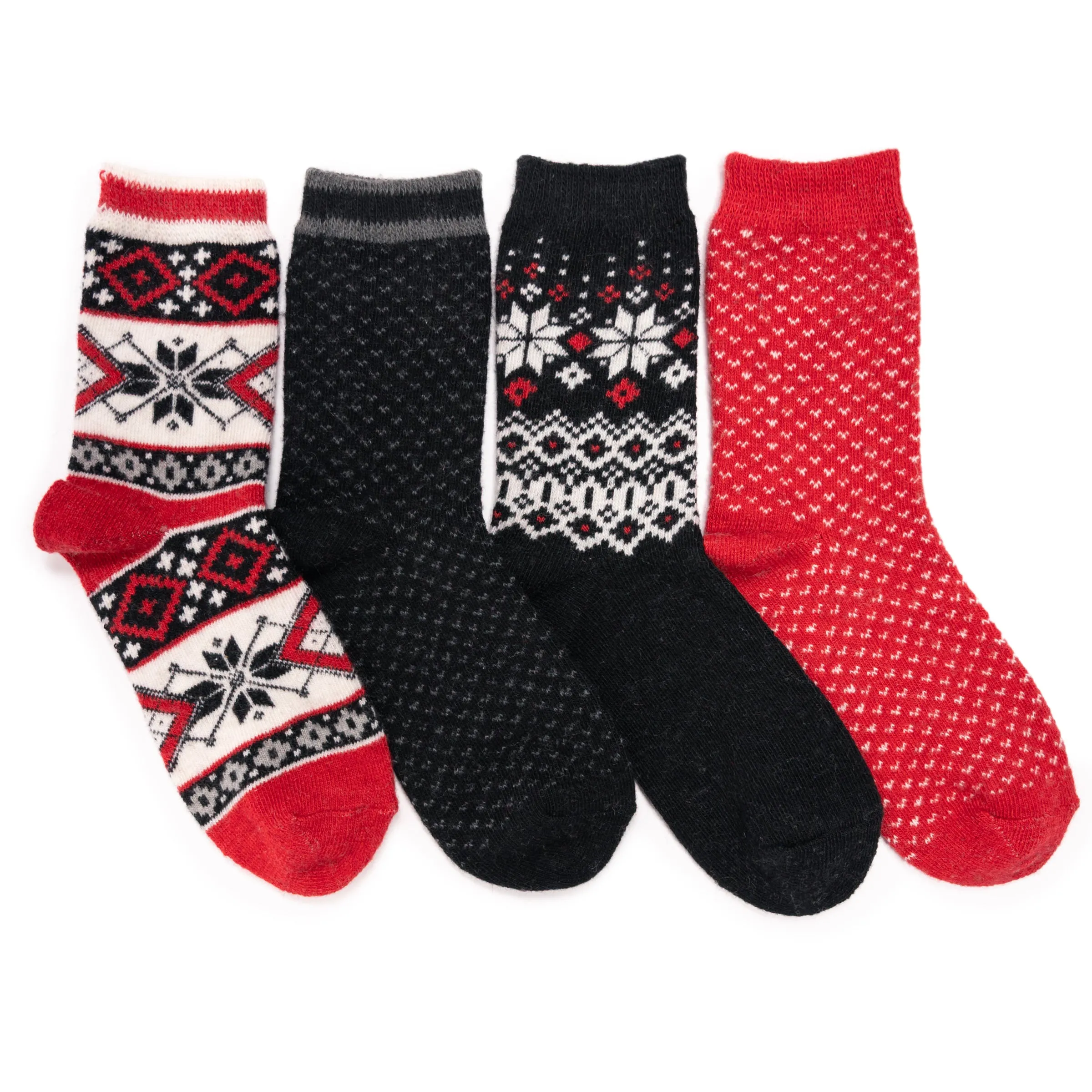 Women's 4 Pair Pack Holiday Boot Socks