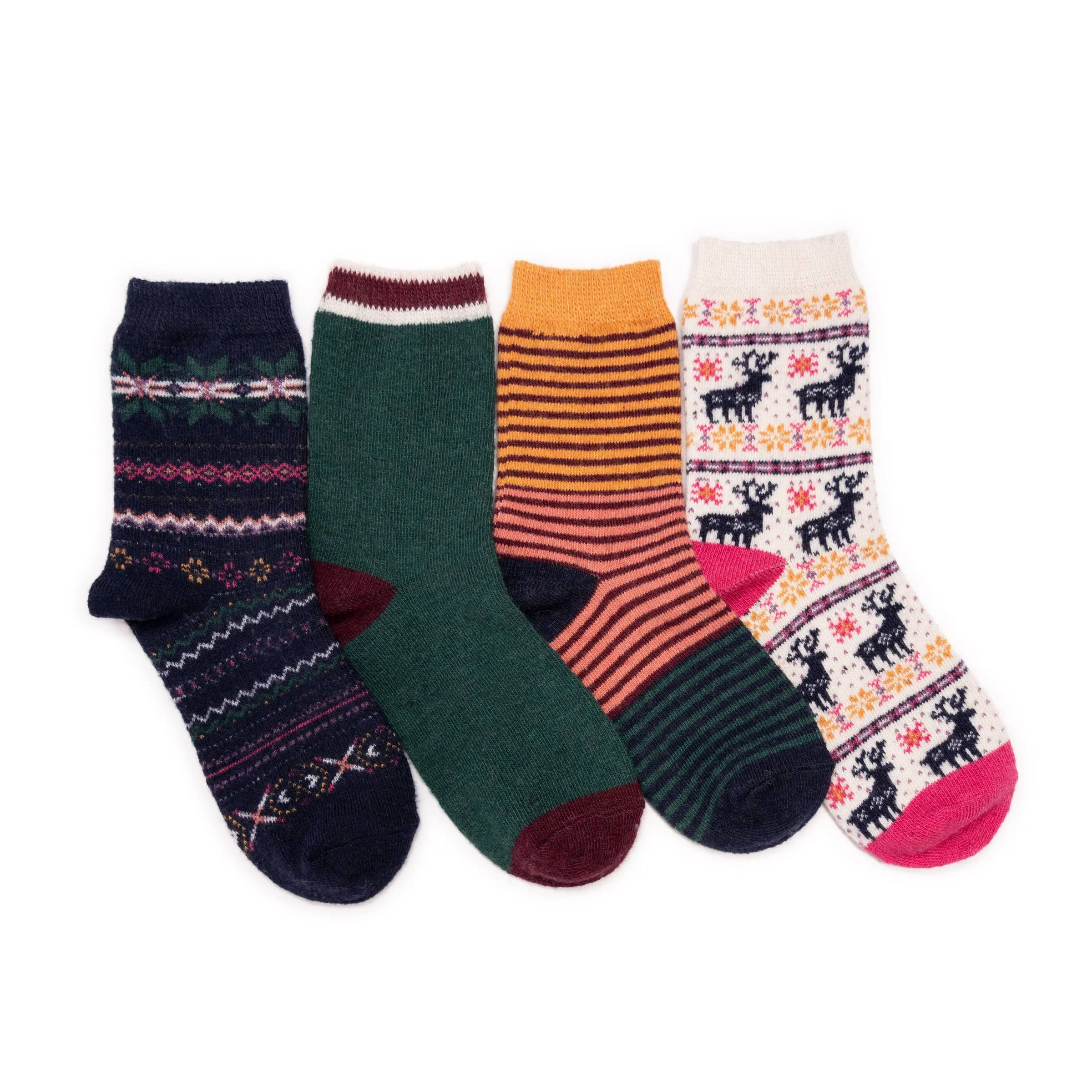 Women's 4 Pair Pack Holiday Boot Socks