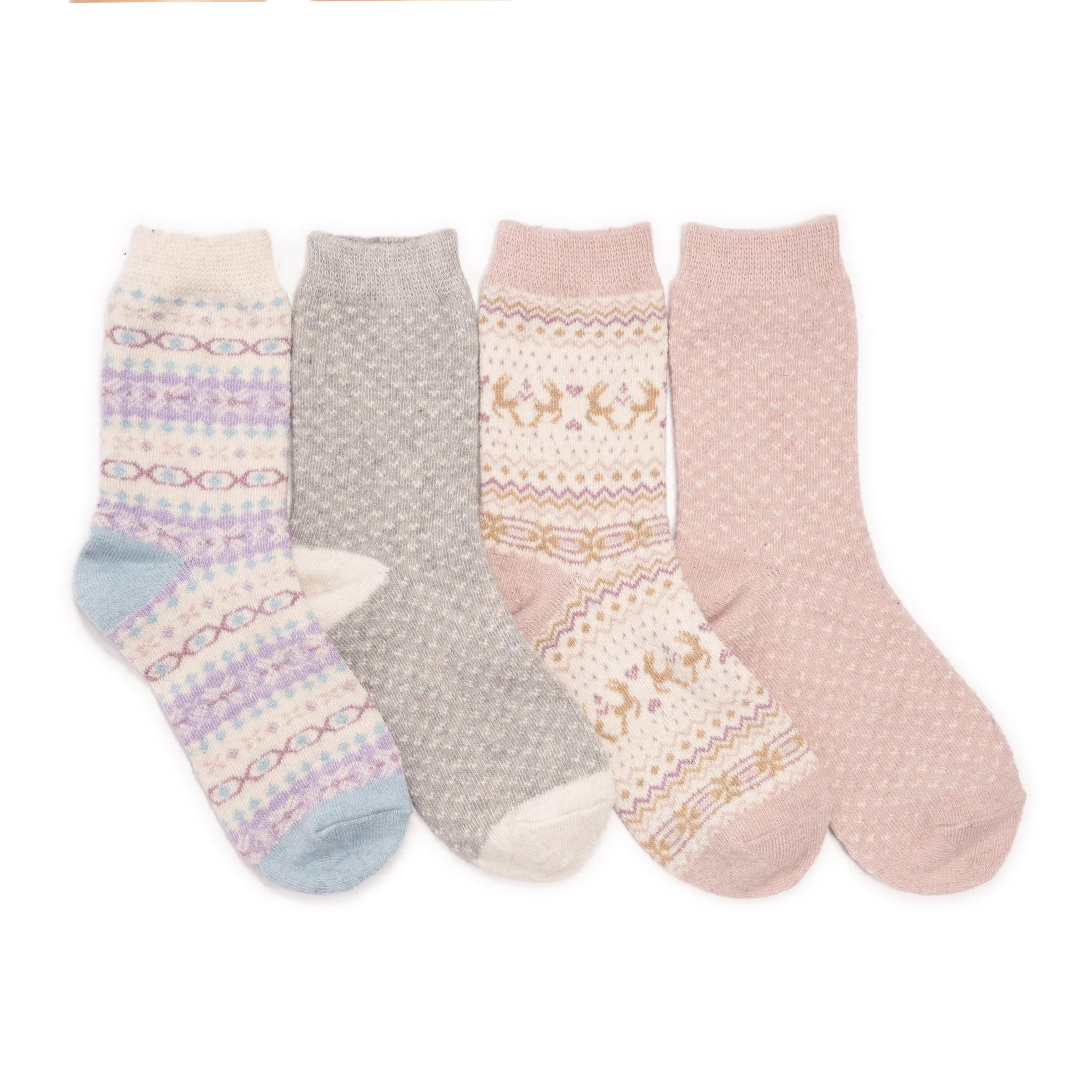 Women's 4 Pair Pack Holiday Boot Socks