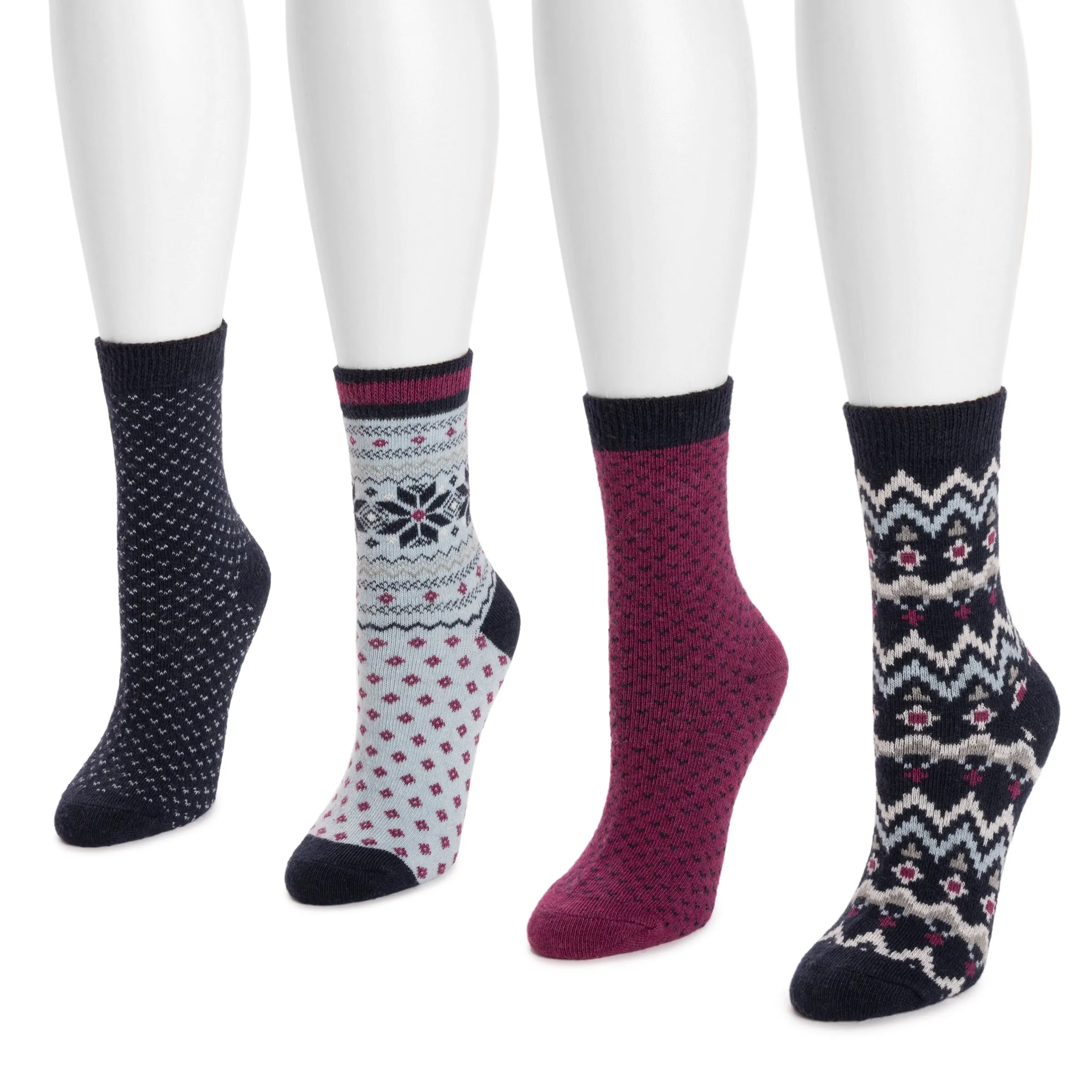 Women's 4 Pair Pack Holiday Boot Socks