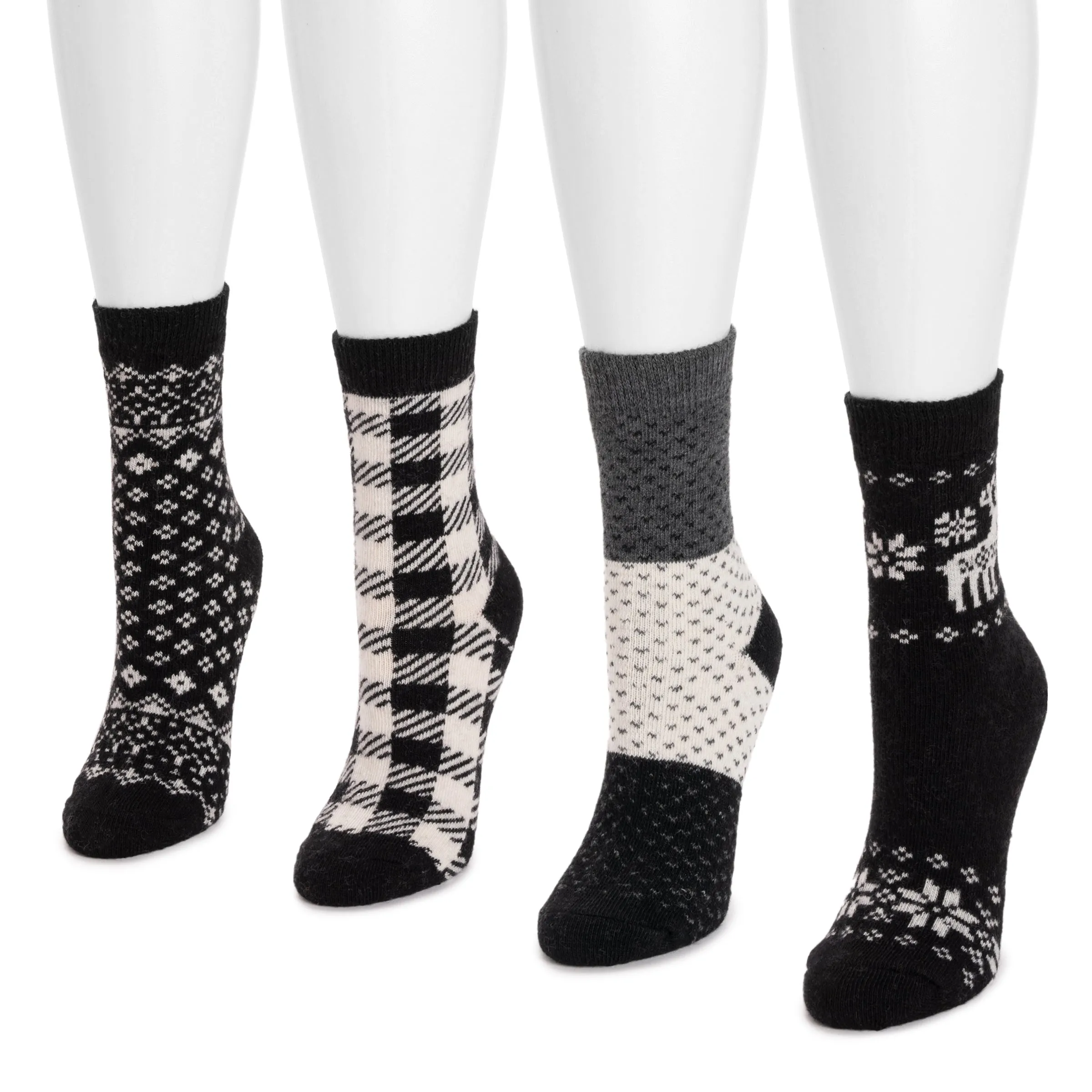 Women's 4 Pair Pack Holiday Boot Socks