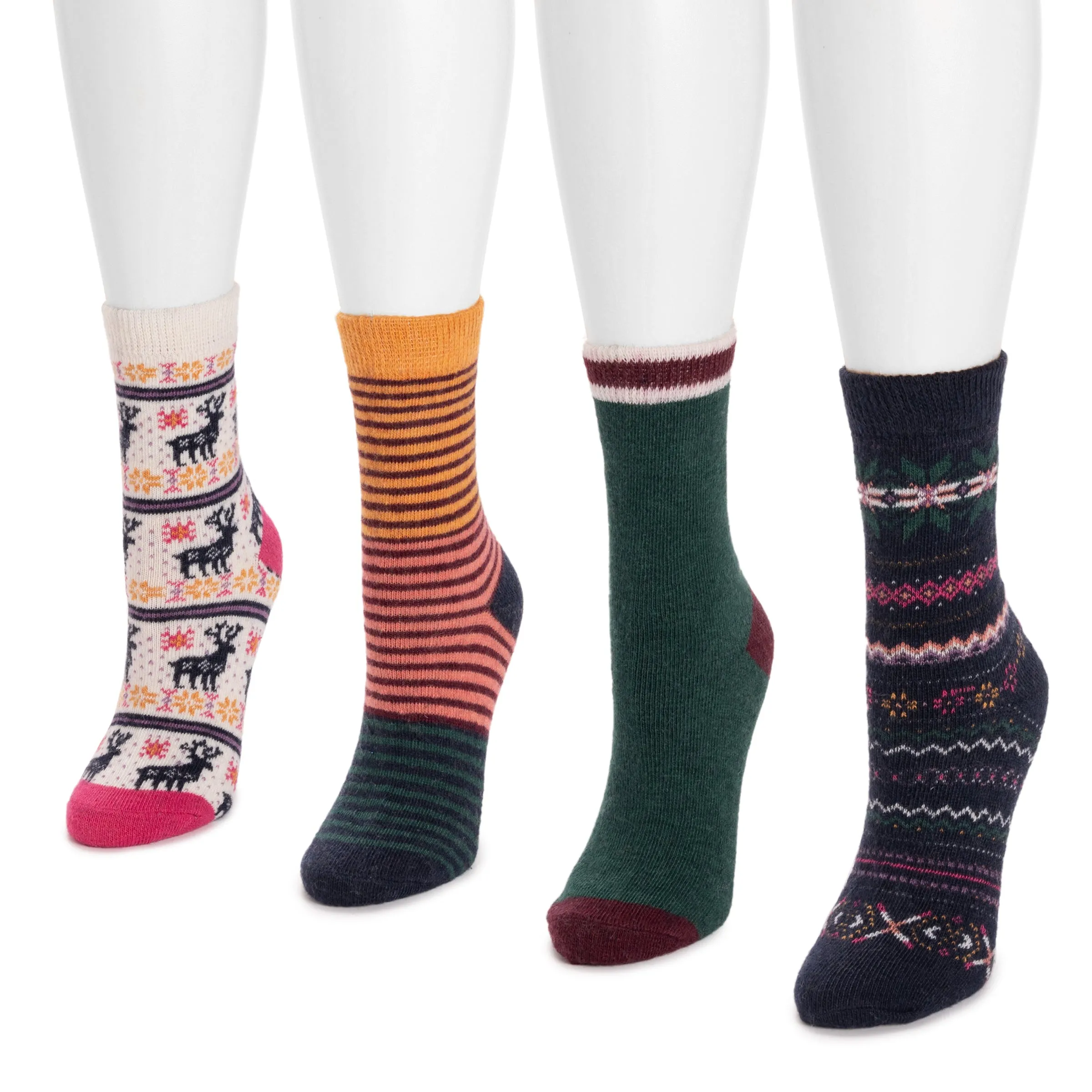 Women's 4 Pair Pack Holiday Boot Socks