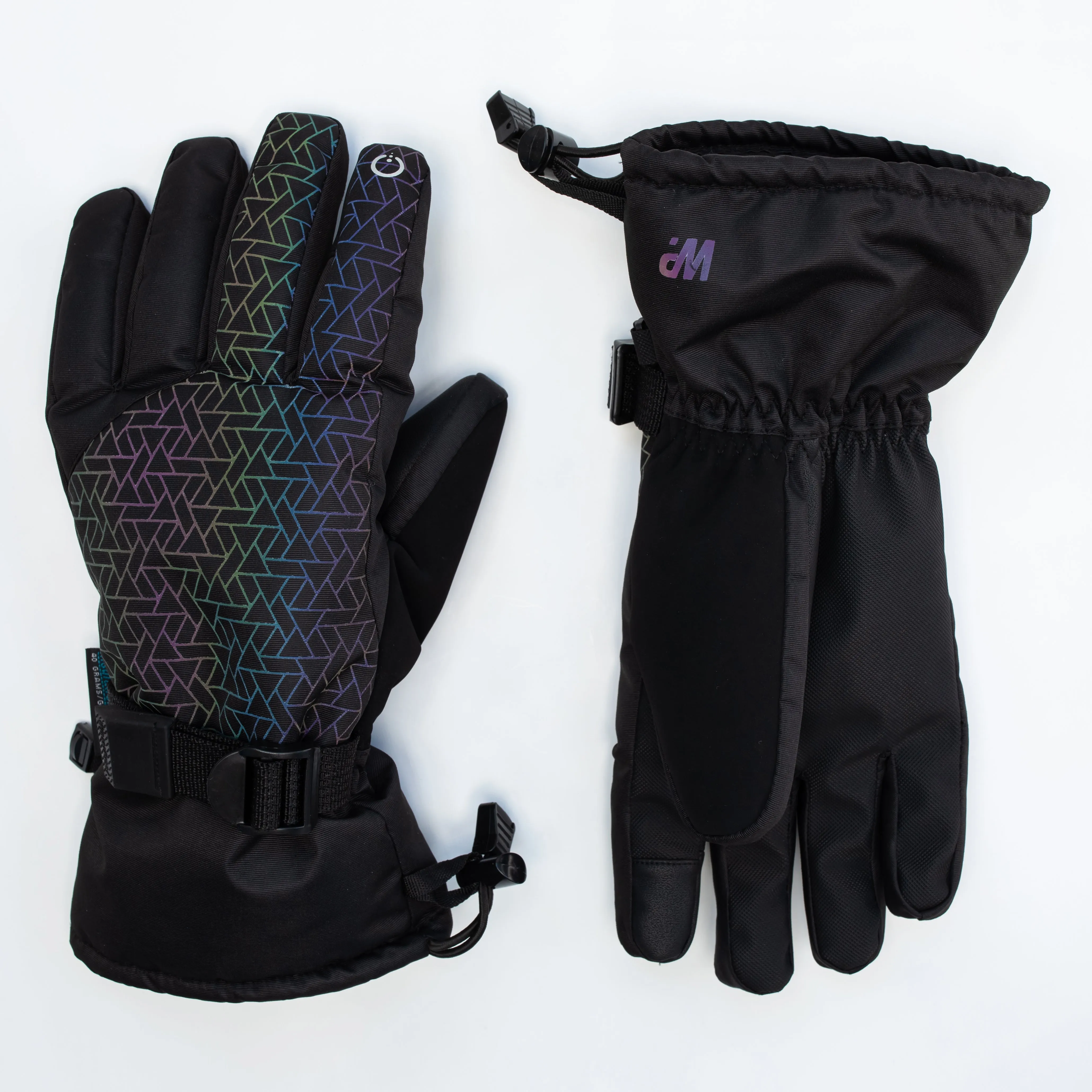 Women's Rainbow Reflective Gloves