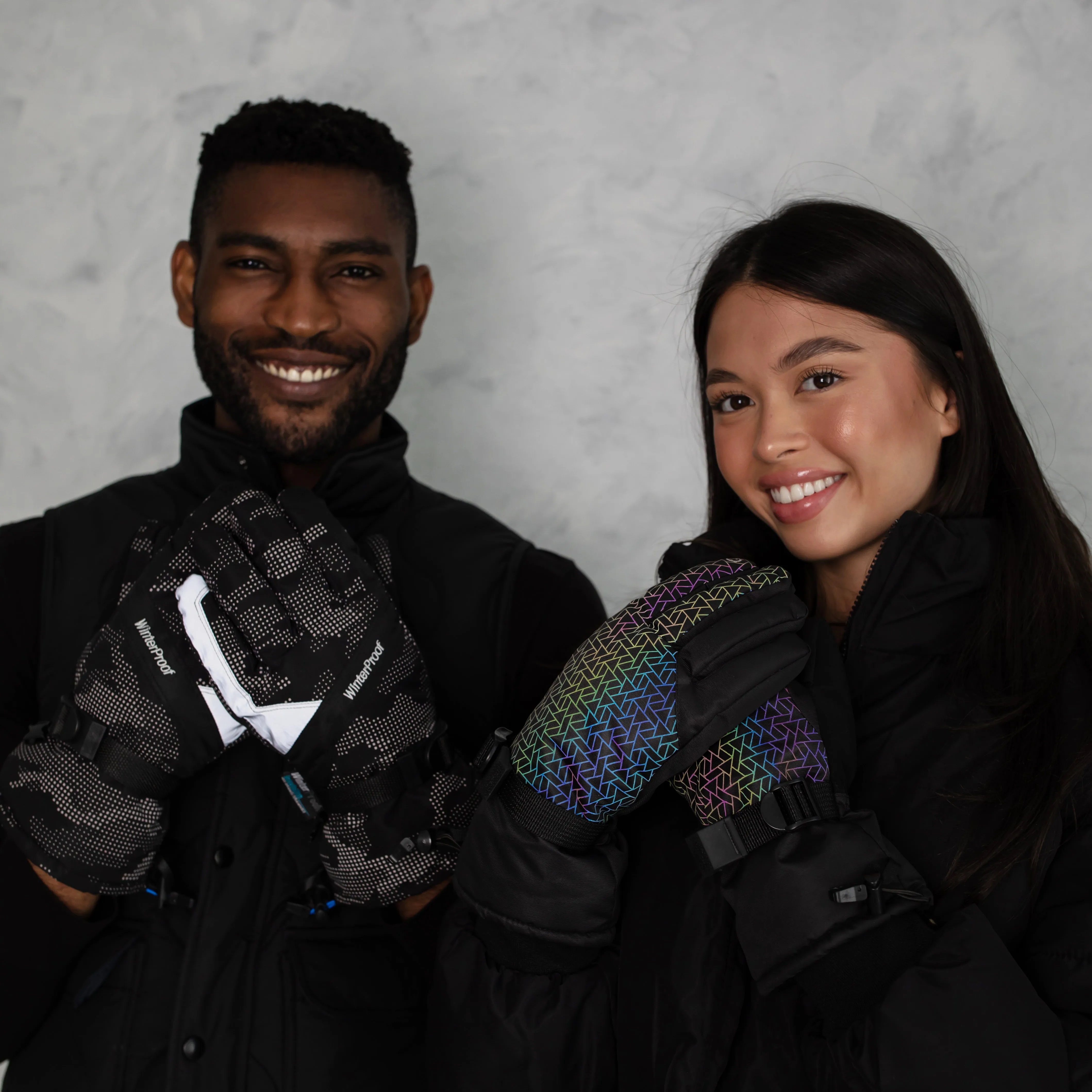 Women's Rainbow Reflective Gloves