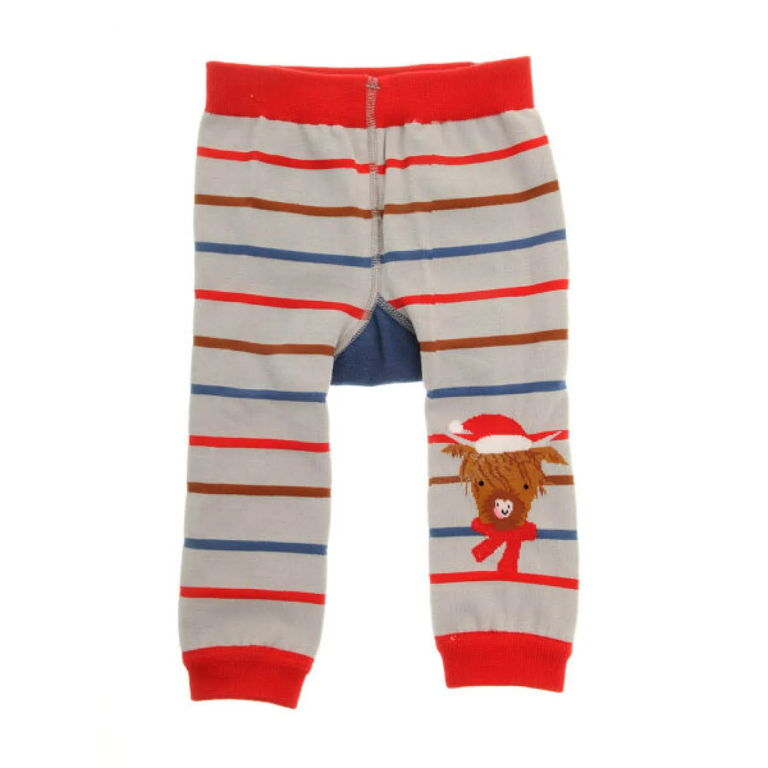 Ziggle Baby 6-12 Months Highland Cow Christmas Leggings & Socks Set